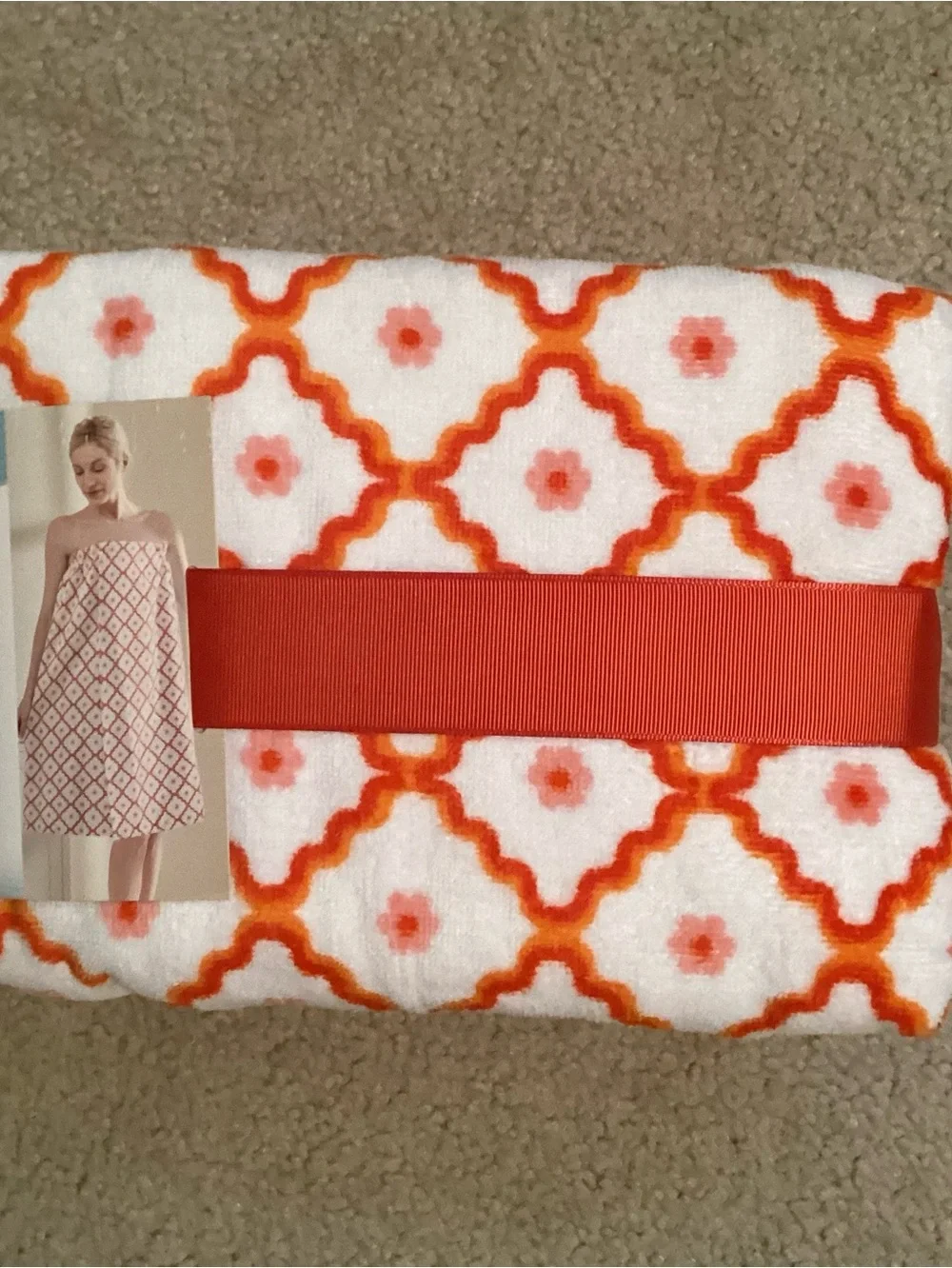 Huntington Home 100% Cotton Body Wrap Towel Robe NWT